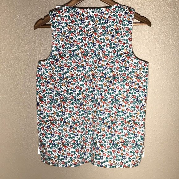 J Crew Tank w Floral Back NWT   B - Picture 3 of 6